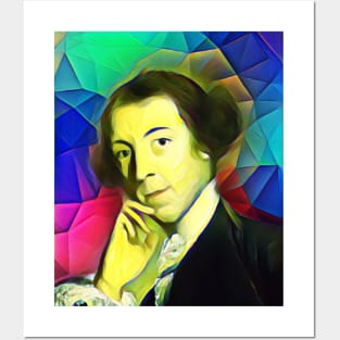 Horace Walpole Colourful Portrait | Horace Walpole Artwork 7 Posters and Art